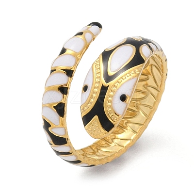 304 Stainless Steel Adjustable Cuff Rings RJEW-Q015-01G-F-1