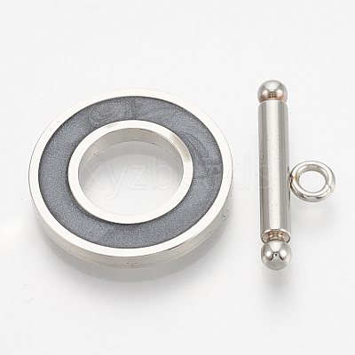 201 Stainless Steel Toggle Clasps STAS-T037-06A-1