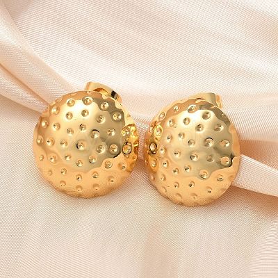 304 Stainless Steel Stud Earrings EJEW-U047-24G-1