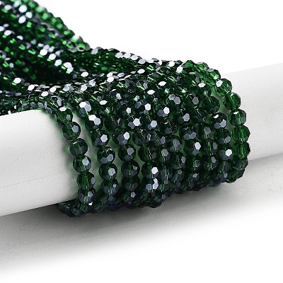 Electroplate Transparent Glass Beads Strands LS-EGLA-A035-T4mm-A10-1