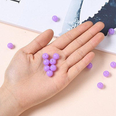 Fluorescent Acrylic Beads MACR-R517-10mm-09-1