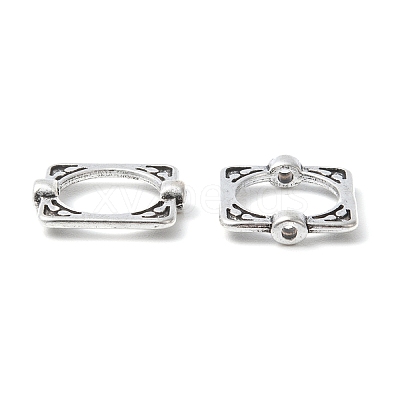 Tibetan Style Alloy Bead Frames X-TIBEB-6761-AS-FF-1