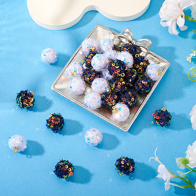 30Pcs 2 Colors Cloth Pendants FIND-TA0008-35-1