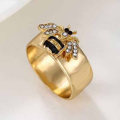 Zinc Alloy and Rhinestone Finger Rings FS-WGB1C3B-03-1