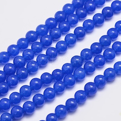Natural & Dyed Malaysia Jade Bead Strands X-G-A146-8mm-A21-1