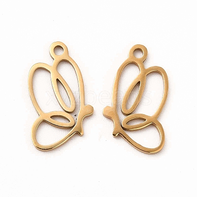 201 Stainless Steel Pendants STAS-E188-09G-1