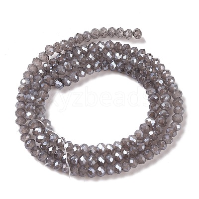 Baking Electroplate Glass Beads Strands X-DGLA-A039-J2MM-B06-1