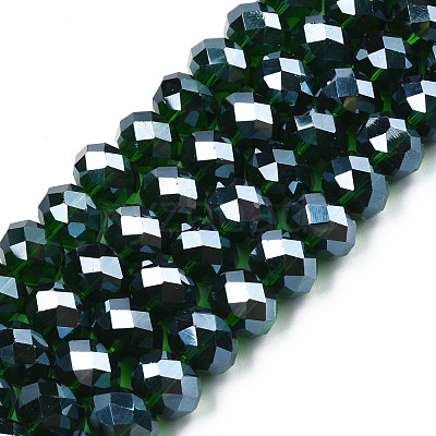 Glass Beads Strands GR12MMY-68L-1
