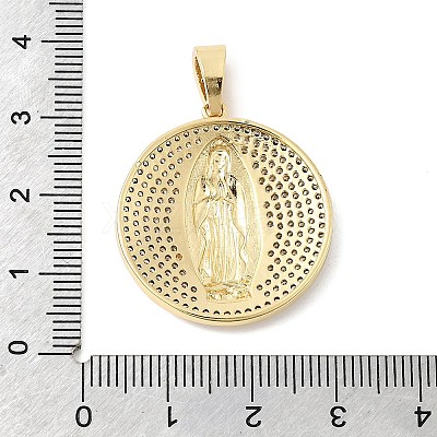 Brass Micro Pave Cubic Zirconia Pendants KK-L262-26G-1