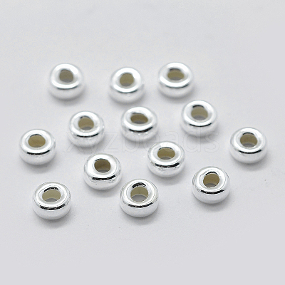 925 Sterling Silver Spacer Beads STER-K171-39S-04-1