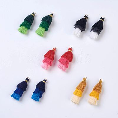 Polyester Tassel Pendants FIND-P026-A-1