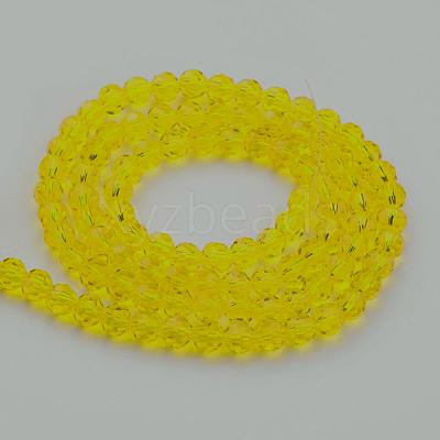 Transparent Glass Bead Strands GLAA-G013-8mm-68-1