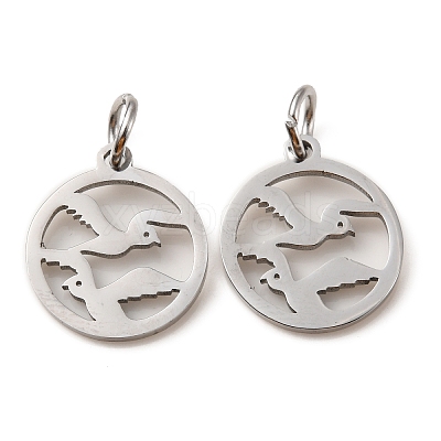 Non-Tarnish 304 Stainless Steel Charms STAS-D050-07P-09-1