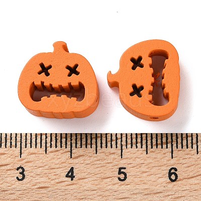 Printed Wood Beads WOOD-Z002-15B-1