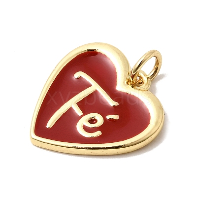 Brass Enamel Pendants KK-G554-04G-03-1