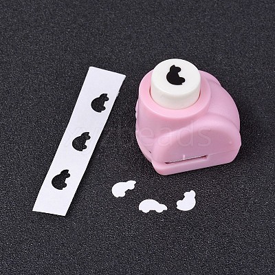 Random Single Color or Random Mixed Color Mini Plastic Craft Paper Punch Sets for Scrapbooking & Paper Crafts LS-AJEW-L051-02-1