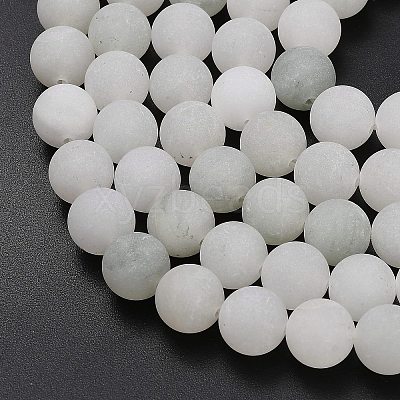 Natural Tianshan Cui Quartzite Beads Strands G-G305-A02-10mm-1