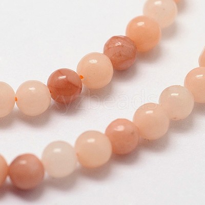 Natural Pink Aventurine Beads Strands X-G-N0185-04-2mm-1