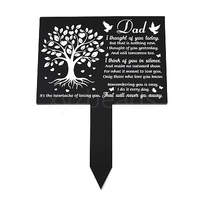 Acrylic Garden Stake AJEW-XCP0003-48-1
