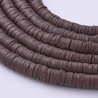 Handmade Polymer Clay Beads X-CLAY-R067-6.0mm-38-1