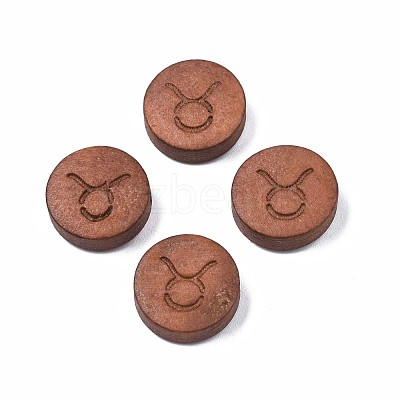 Laser Engraved Wood Beads WOOD-S053-53F-1