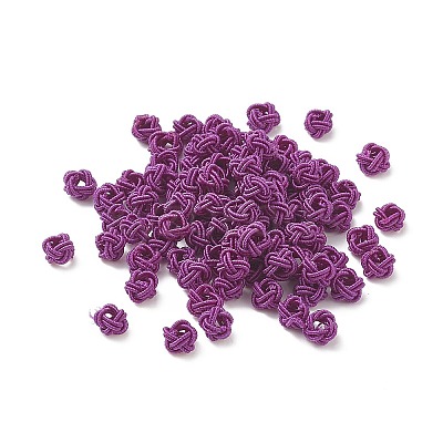 100Pcs Nylon Cord Woven Beads NWIR-XCP0001-12-1