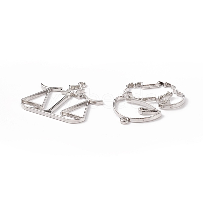 Zinc Alloy Open Back Bezel Pendants PALLOY-D580-05P-1