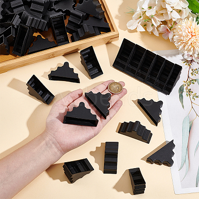 60Pcs 6 Styles Triangle Plastic Furniture Corner Guards AJEW-BC0007-84A-1