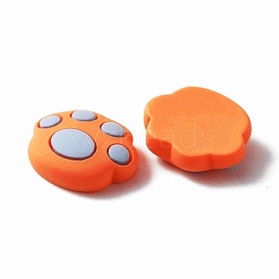 Opaque Resin Cabochons LS-RESI-WH0035-17D-1
