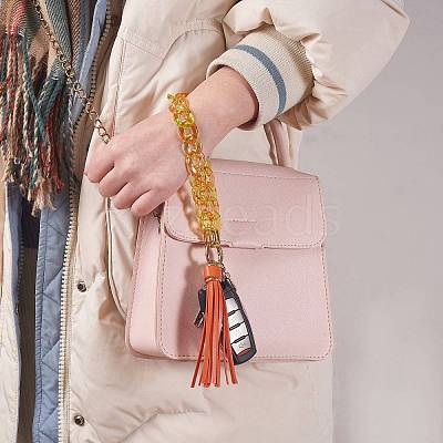 Chain Link Wristlet Keychain HJEW-SW00014-02-1