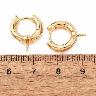 Brass Hoop Earring Findings KK-CBA8EB2-07G-1