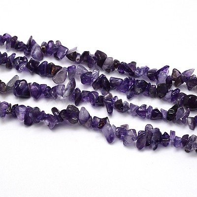 Natural Amethyst Beads Strands G-O049-C-23-1