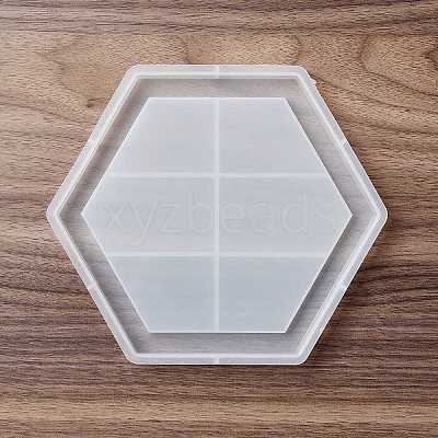 DIY Hexagon Tray Display Decoration Silicone Molds LS-DIY-G067-05C-1
