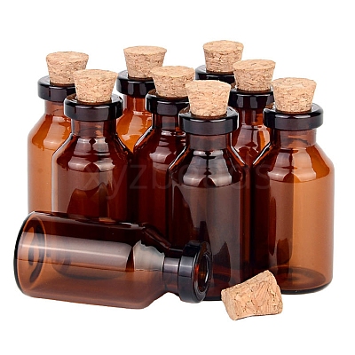 Cork Glass Bead Containers PW-WG8D030-01-1