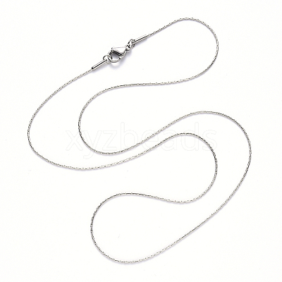Non-Tarnish 304 Stainless Steel Boston Link Chain Necklace NJEW-S420-005C-P-1