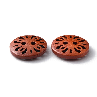Flat Round 2-hole Basic Sewing Button FIND-WH0416-58B-01-1