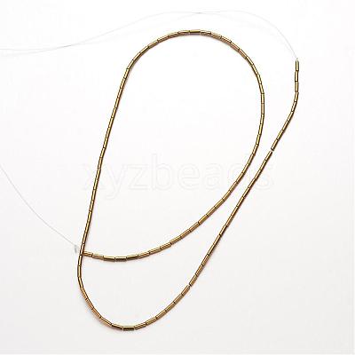 Electroplate Non-magnetic Synthetic Hematite Bead Strands G-F300-37A-03-1