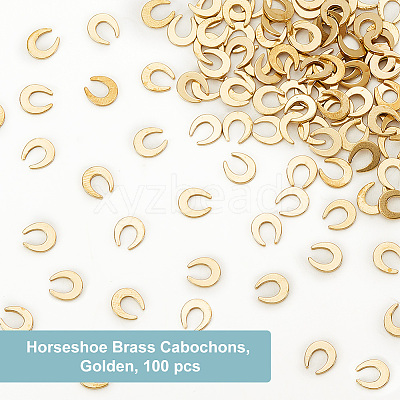 Brass Cabochons KK-OC0001-38B-1