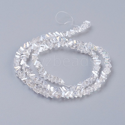 Electroplate Glass Beads Strands EGLA-J146-4mm-AB01-1