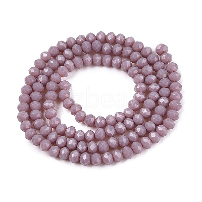 Opaque Solid Color Imitation Jade Glass Beads Strands LS-EGLA-A044-P3mm-D13-1