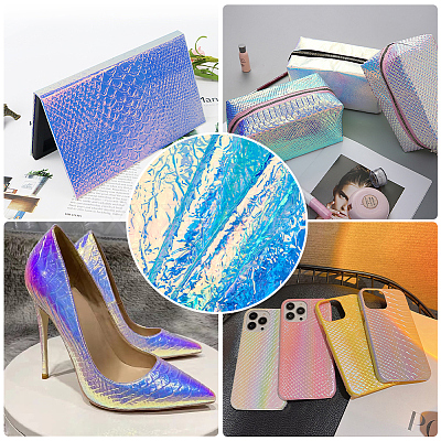 Laser PVC Leather Fabric FIND-WH0139-76A-1