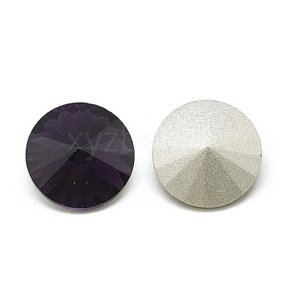 Pointed Back Glass Rhinestone Cabochons RGLA-T086-8mm-16-1