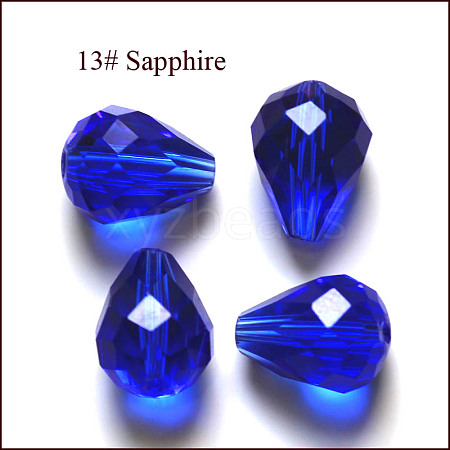 Imitation Austrian Crystal Beads SWAR-F062-12x10mm-13-1