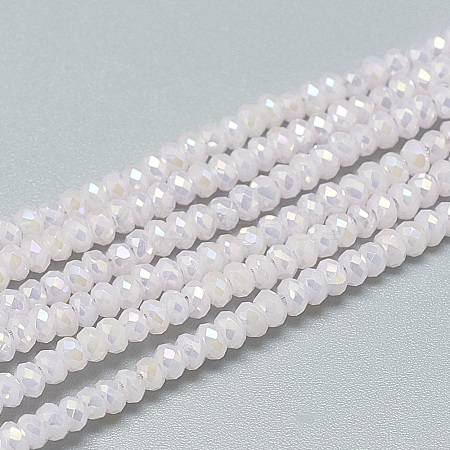 Electroplate Glass Beads Strands EGLA-Q112-A01-1