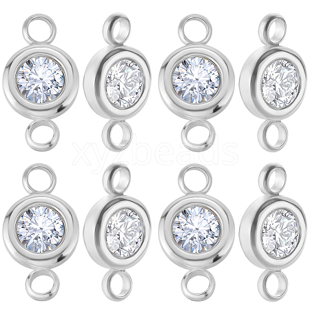 20Pcs 304 Stainless Steel Crystal Rhinestone Links Connectors STAS-BBC0009-19P-1