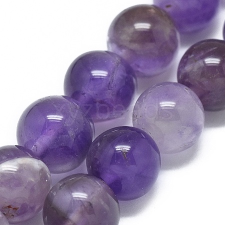 Natural Amethyst Beads Strands G-G791-11-B02-1