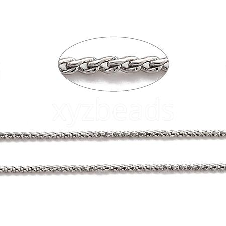 Tarnish Resistant 304 Stainless Steel Serpentine Chains CHS-L001-161-1