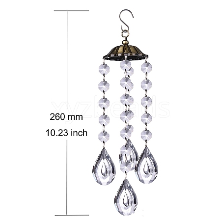 Crystal Glass Sun Catcher Pendant PW-WG3FF73-04-1