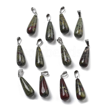 Natural Dragon Blood Pendants G-T081-33-1