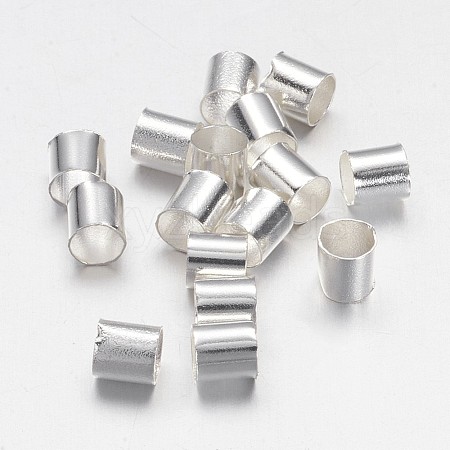 Brass Crimp Beads X-KK-L017-S-1